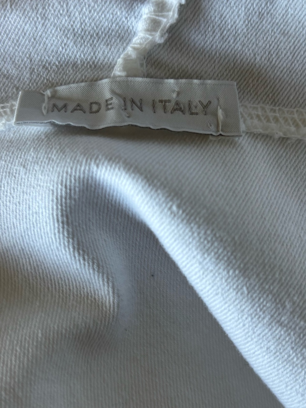 Made in Italy Cherry Blossom Cotton Blend Hooded Jacket White Est L - Picture 2 of 13